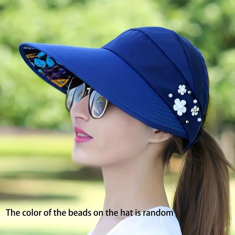 Wide Brim Sun Visor Foldable Picnic Hat Beach UV Protection Scallop Cap Cheap Get Authentic