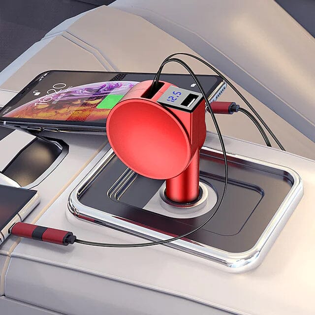 3-in-1 Retractable Car Phone Charger Clearance Get Authentic