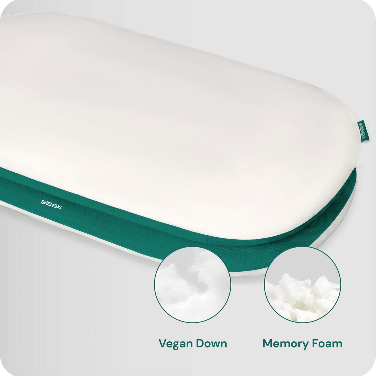 Stack Pillow with Dual Layers Balance, Adjustable Height, Suitable for All Sleeping Positions Sale 2025