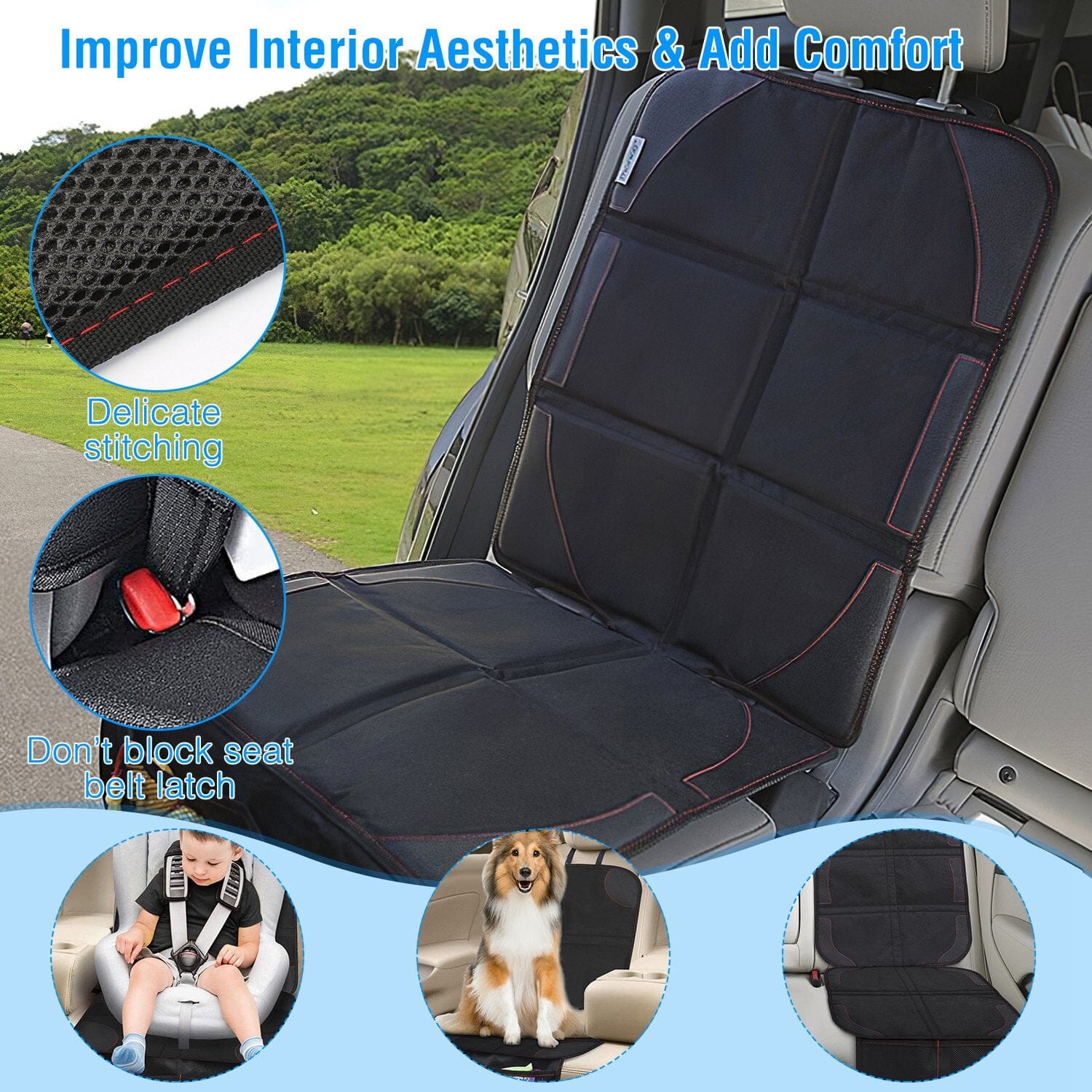 2-Pack: Car Seat Protector Cushion Mat Pad Purchase Sale Online