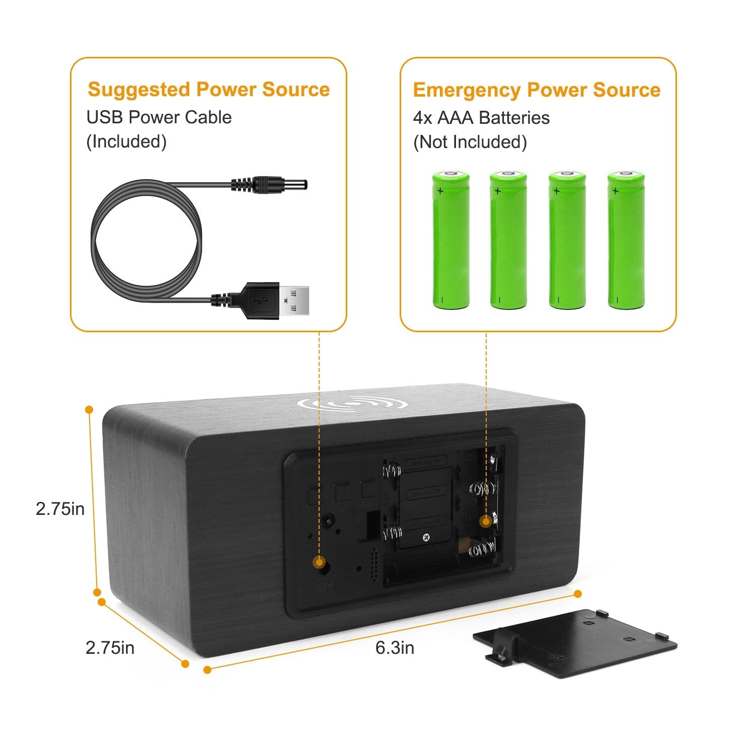 Qi Wireless Charger Digital Alarm Clock Sale Wholesale Pice