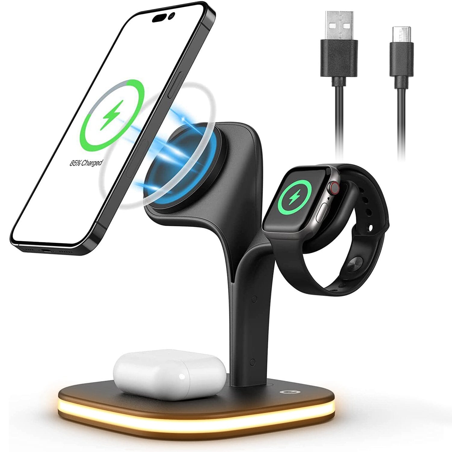 4-in-1 Magnetic Wireless Charging Station Dock Cheap Fashion Style