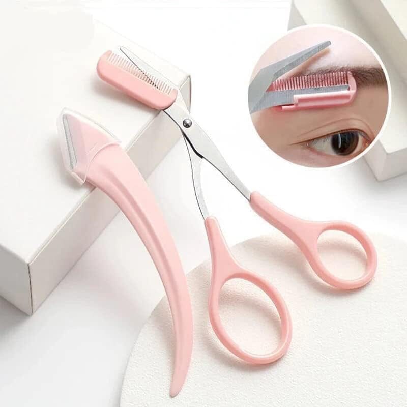 Eyebrow Trimmer Scissors with Comb Affordable Cheap Online