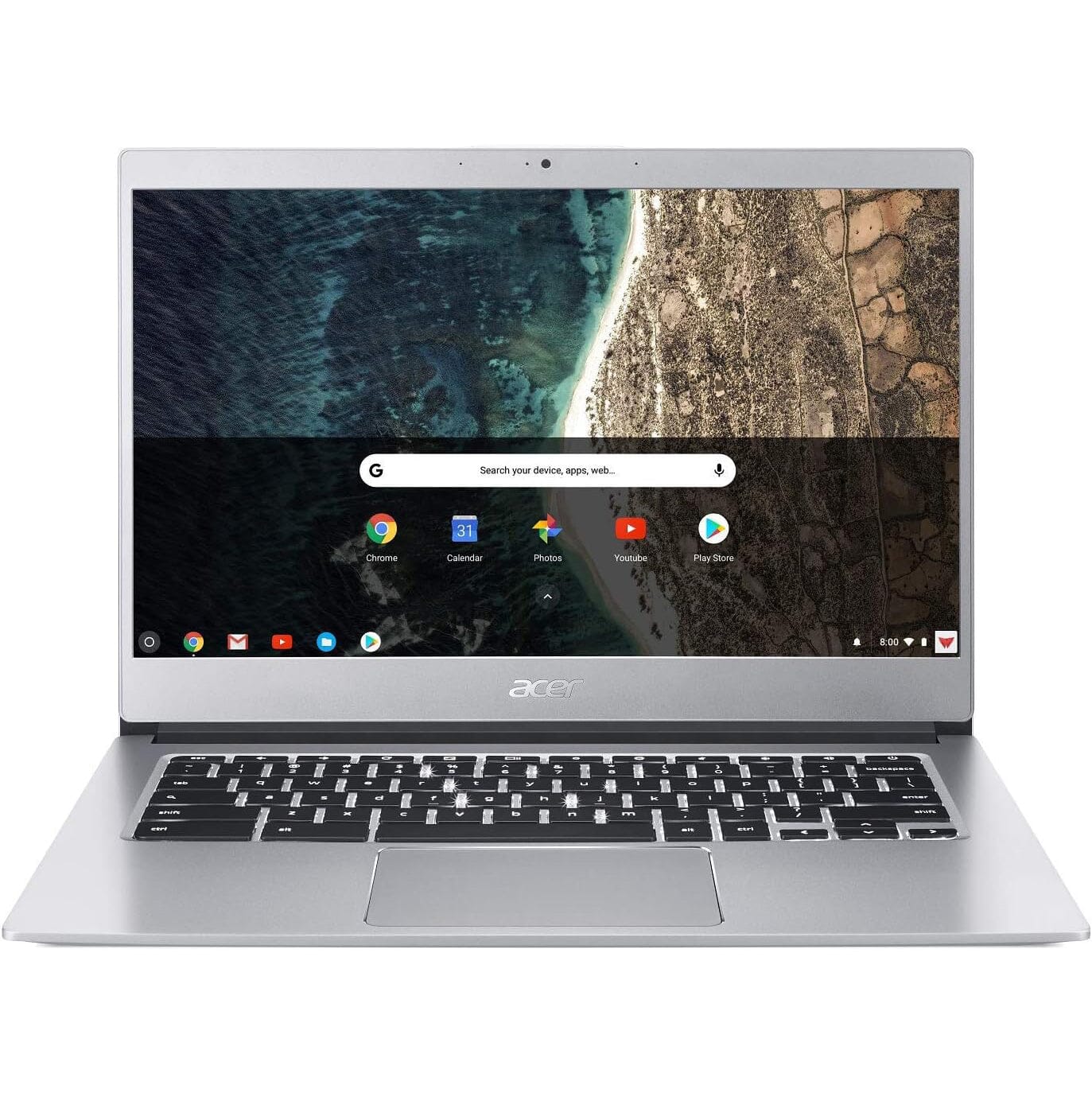 Acer Chromebook 514, CB514-1H 3rd Gen., Intel Celeron N3350, 14 - Ram, 4GB - Storage 32GB - 1.1GHz (Refurbished) With Credit Card Cheap Pice