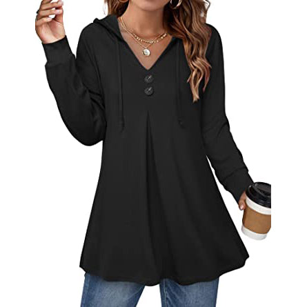 Women's Long Sleeve Hooded Tunic Tops Free Shipping Pick A Best