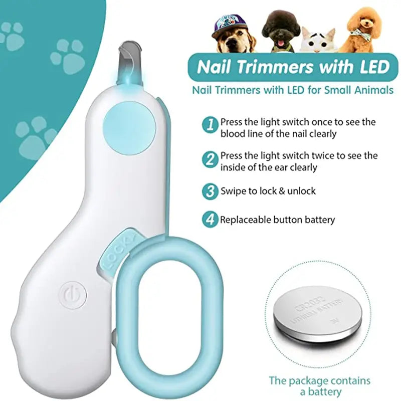 Cat Nail Clipper with LED Light Tumblr Sale Online