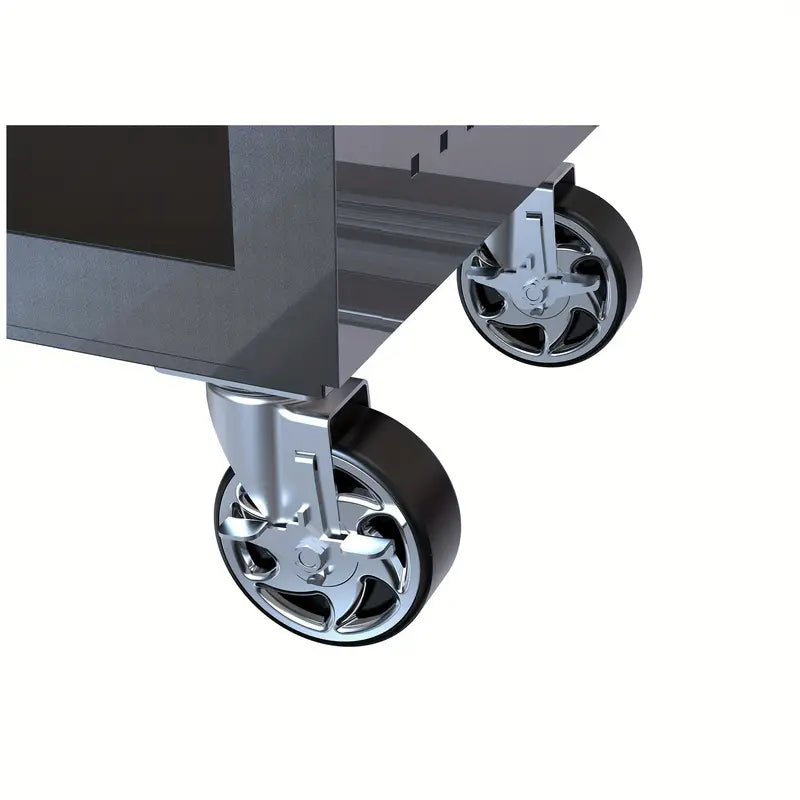 4 Drawers Multifunctional Tool Cart With Wheels And Wooden Top Cheap Real Eastbay