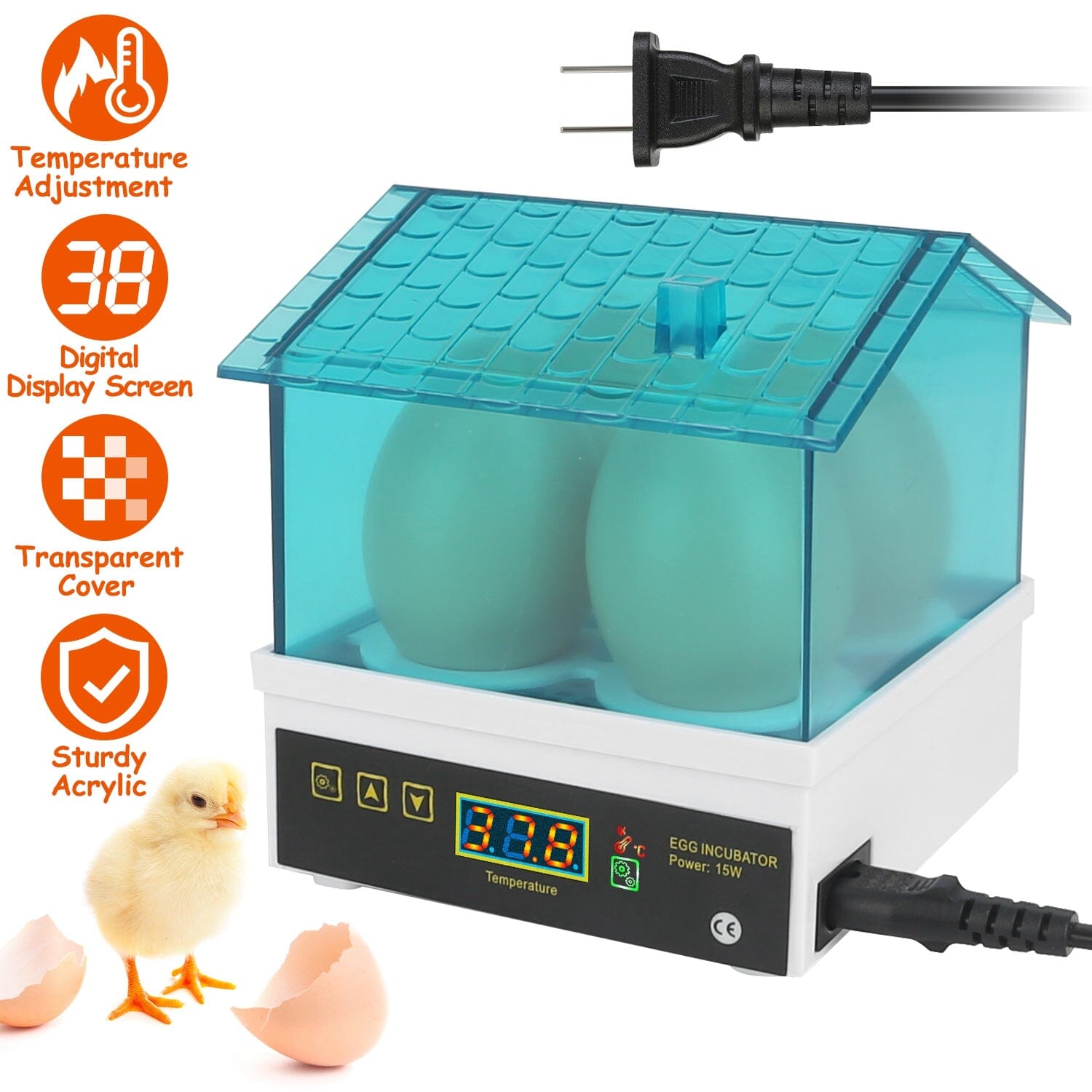 Professional Poultry Hatcher with Digital Display Automatic Temperature Humidity Clearance Cheap Online