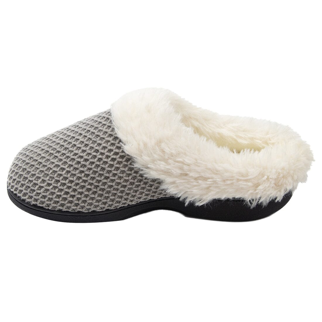 Roxoni Women's Fleece Trim Knit Sweater Furr Clog Slipper Clearance Get To Buy