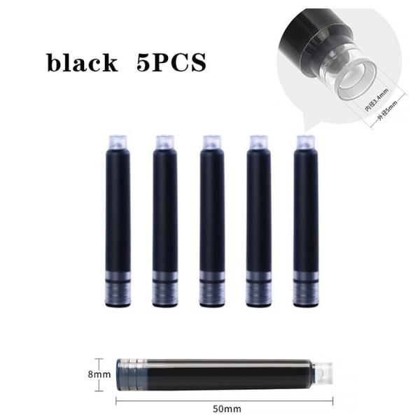 5-Pack: Fashion Color Student Office Fountain Pen School Stationery Supplies Ink Pens Big Sale