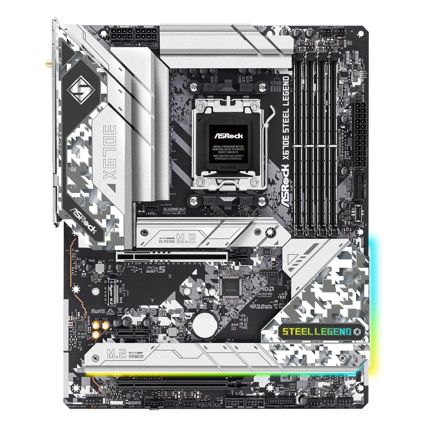 ASRock X670E Steel Legend Support AMD AM5 Ryzen Motherboard (Refurbished) Free Shipping Inexpensive