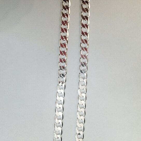 White Unisex Cuban Link Chain 24 Cheap Good Selling