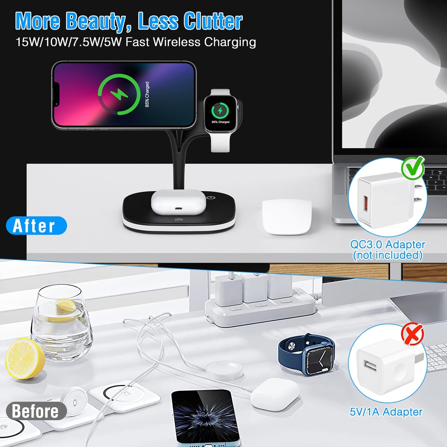 4-in-1 Magnetic Wireless Charging Station Dock Cheap Fashion Style