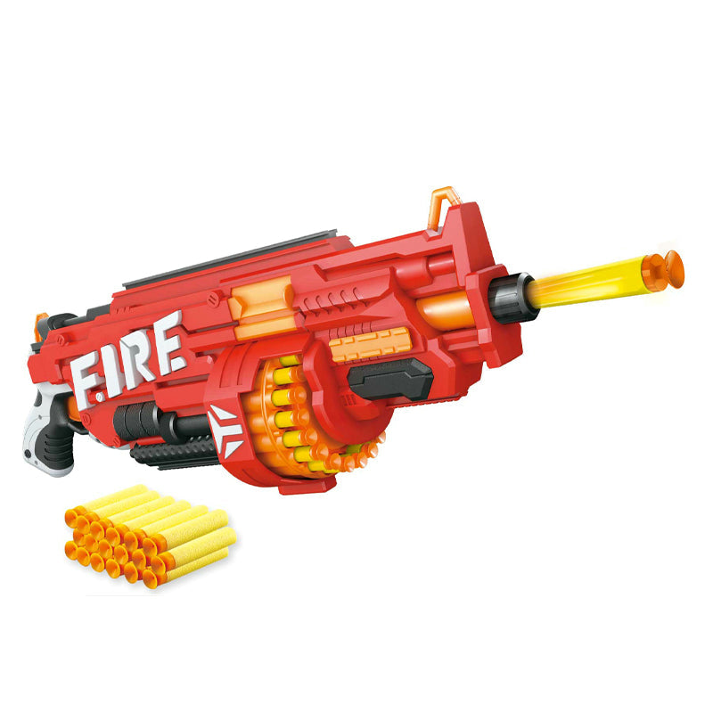 Motorized Fire Blasting Rush Attack Spinning Barrel Dart Gun Manchester