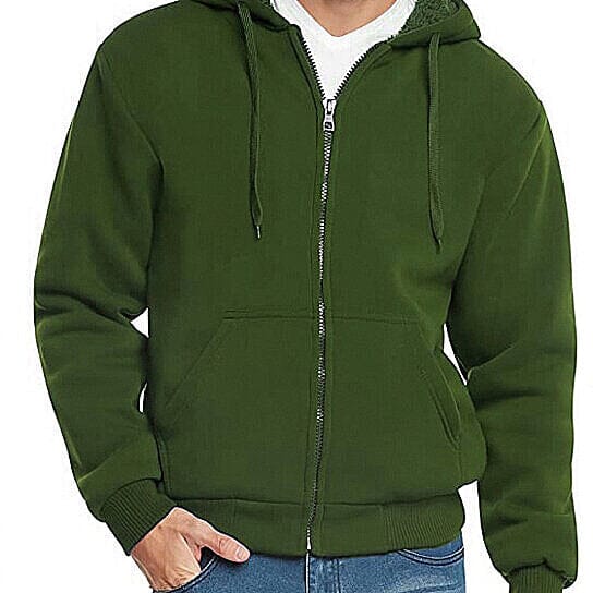 Men's Thick Sherpa Lined Fleece Hoodie (Big & Tall Sizes Available) Discount 2025 New