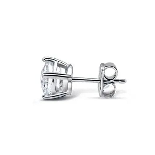 14K Solid White Gold 10.00ct Lab-Grown Round IGI Certified Diamond Stud Earrings Newest For Sale