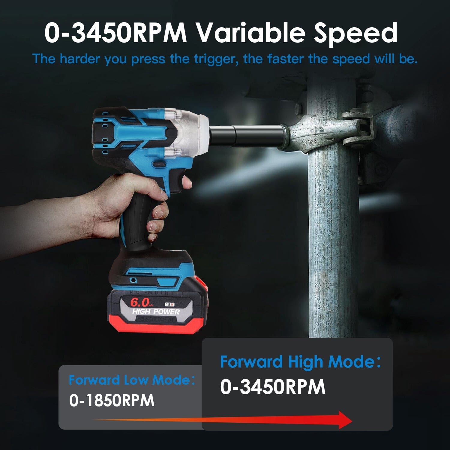 3-In-1 Cordless Electric Impact Wrench Drill Screwdriver with Brushless Motor Max 3450RPM Variable Speed Top Quality Cheap Pice