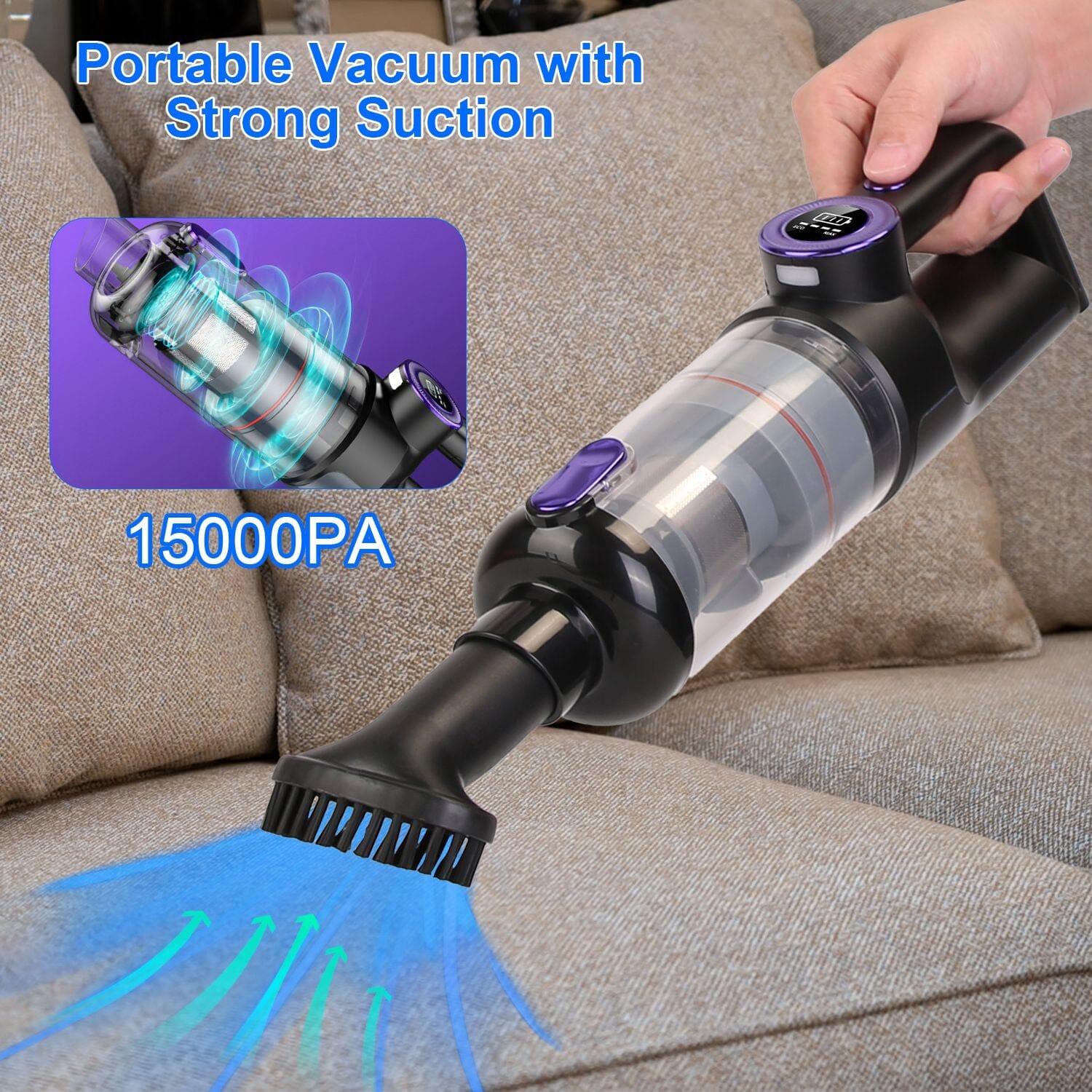 3-in-1 Handheld Cordless Car Vacuum Cleaner Supply Sale Online