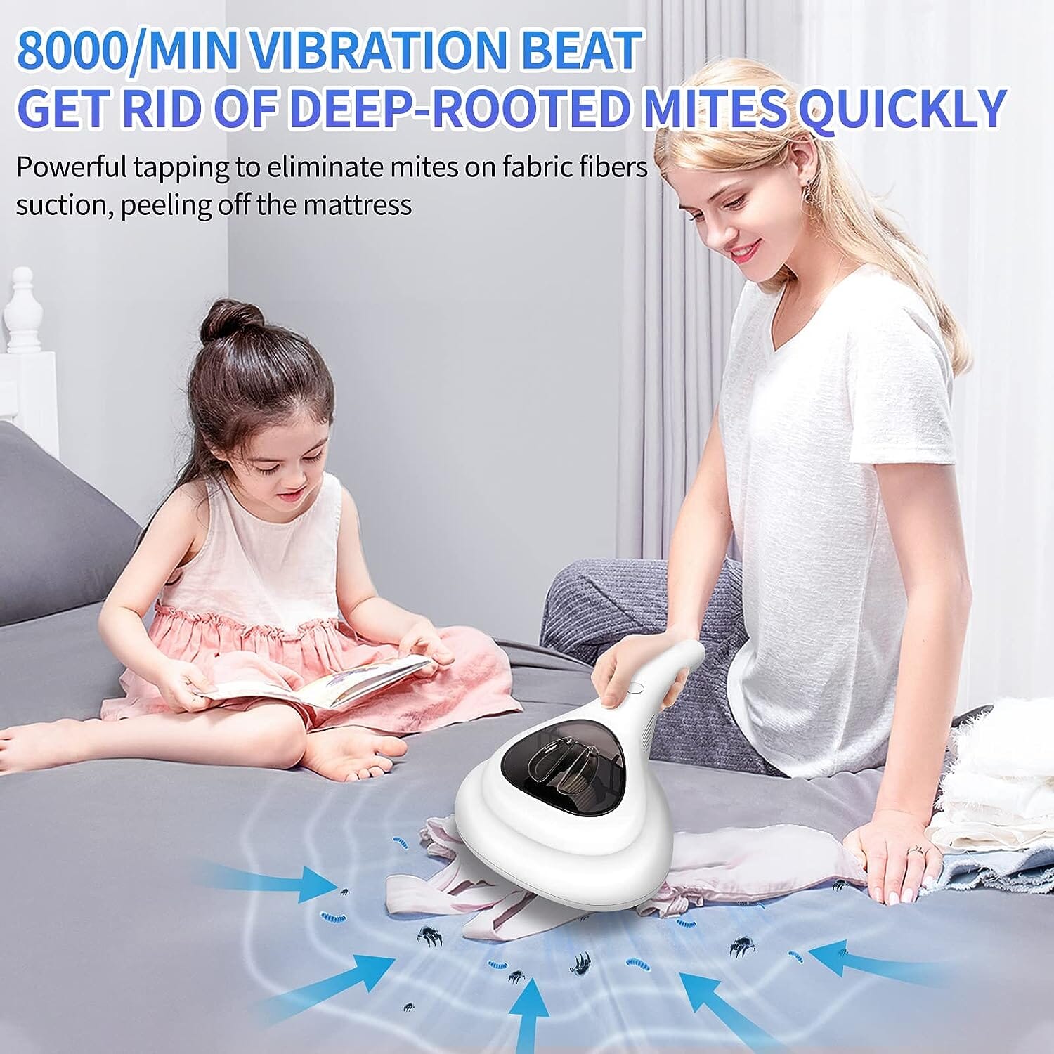 Wireless Mite Remover Cleaning Machine with 11KPa Powerful Suction Free Shipping Clearance Store