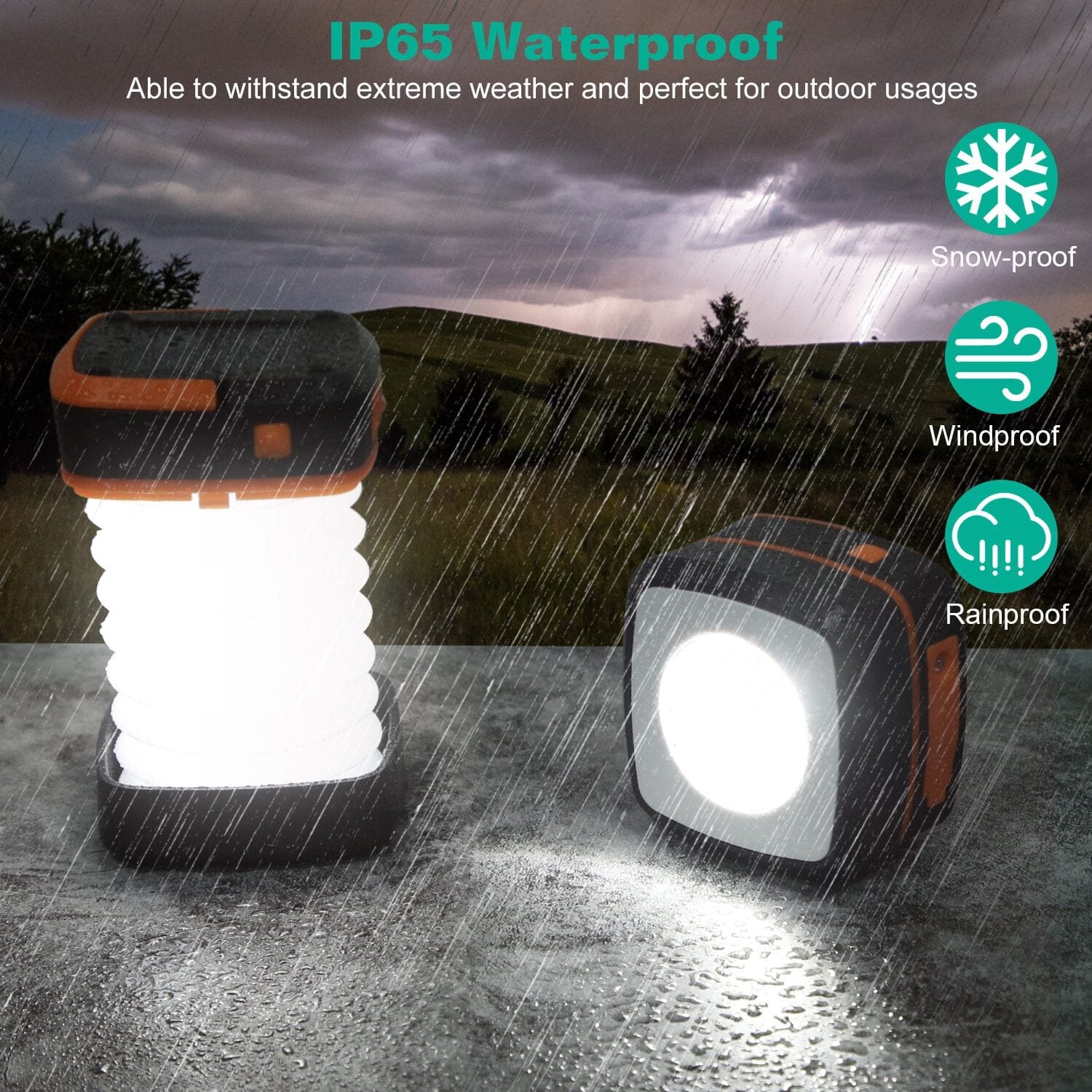 LED Collapsible Solar Camping Lantern Discount Big Discount