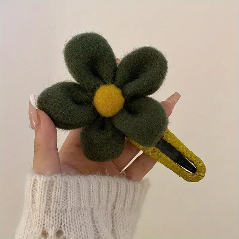 2-Pack: Gorgeous Plush Flower Hairpin Buy Cheap Factory Outlet