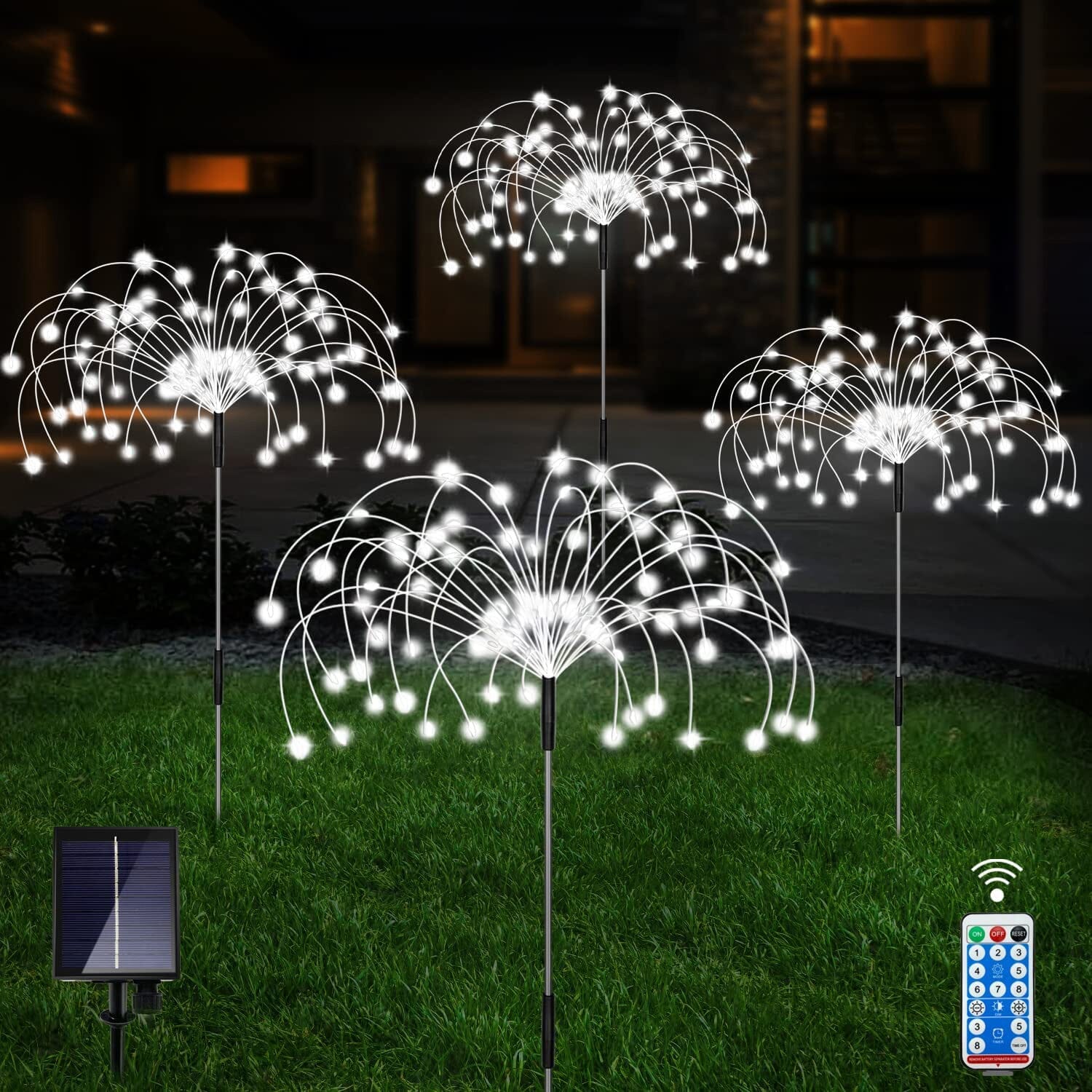 4-Pack: Solar Lights Outdoor, Warm White Garden Lights In China Sale Online