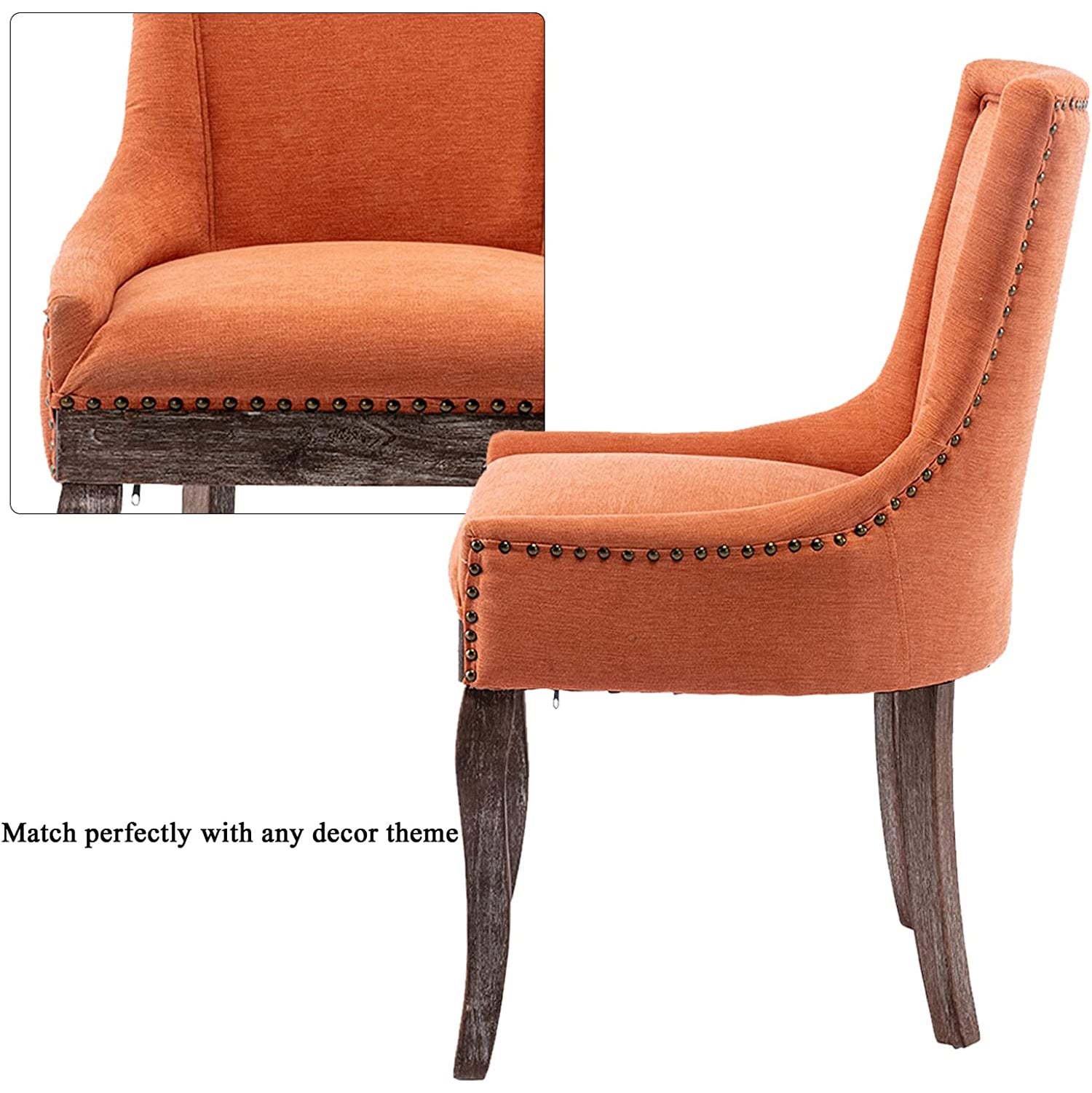 2-Pack: Fabric Upholstered Side Chairs Set Sale Finishline