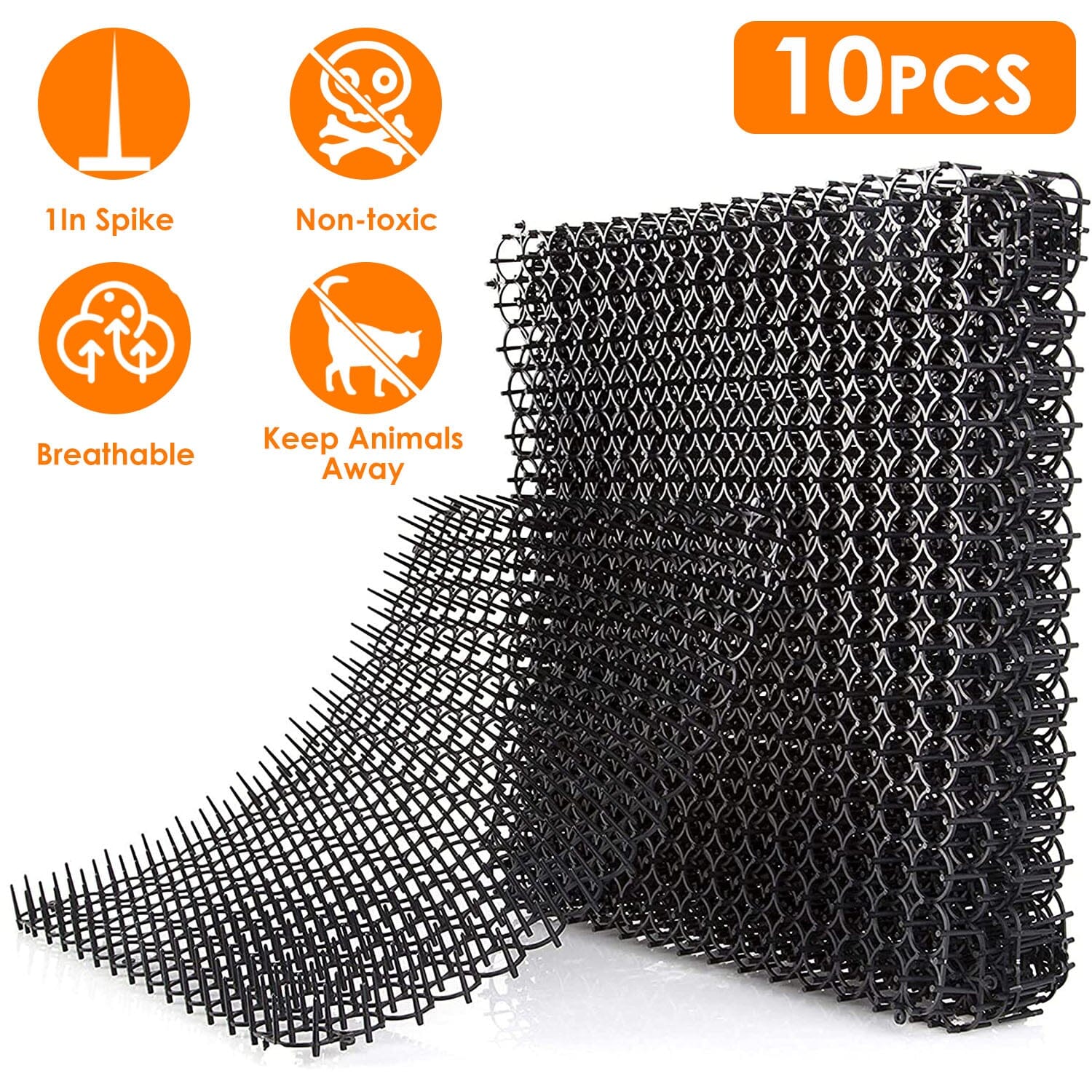 10-Piece: Cat Repellent Scat Mat with Spikes Buy Cheap Pices