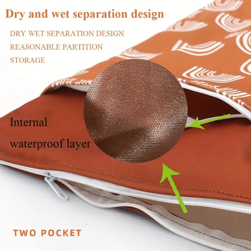 Waterproof Reusable Wet Bag Wet Dry Bags For Cloth Diapers & Breast Pump Parts Free Shipping Supply