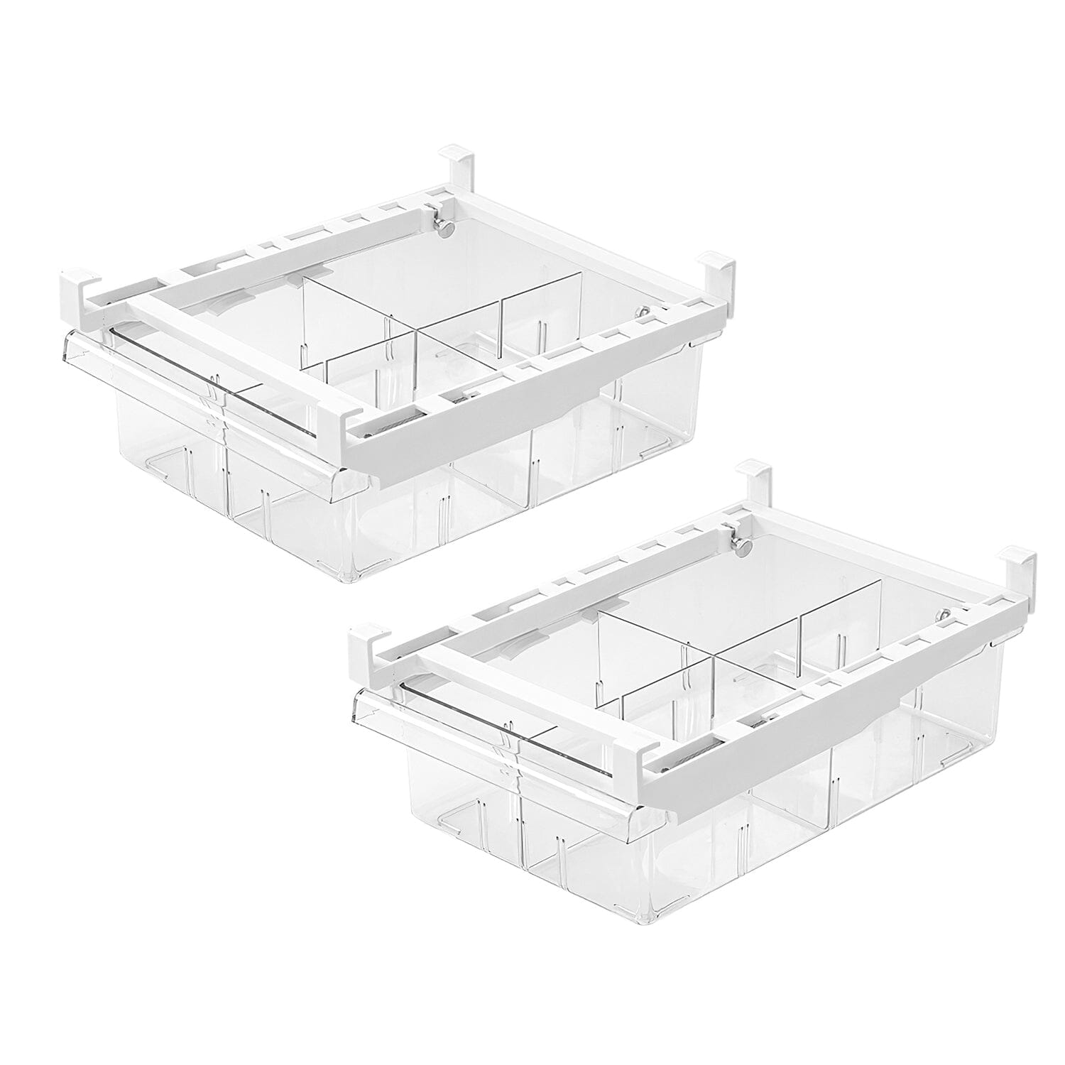 2-Piece: Refrigerator Egg Drawer 36 Egg Capacity Snap On Hanging Storage Tray Good Selling Cheap Pice