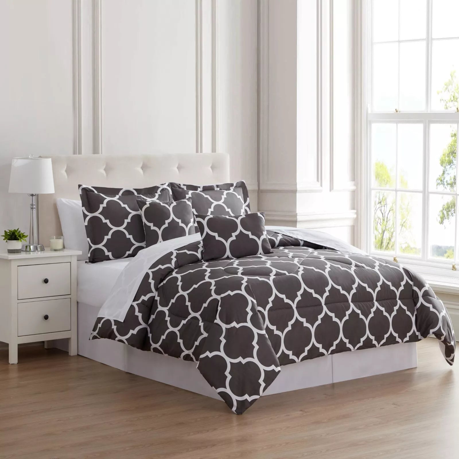 6-Piece Set: Kathy Ireland Trellis Oversized Comforter Set Buy