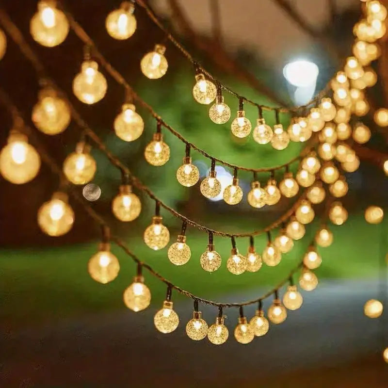 Crystal Globe Solar String Lights Many Kinds Of Cheap Pice