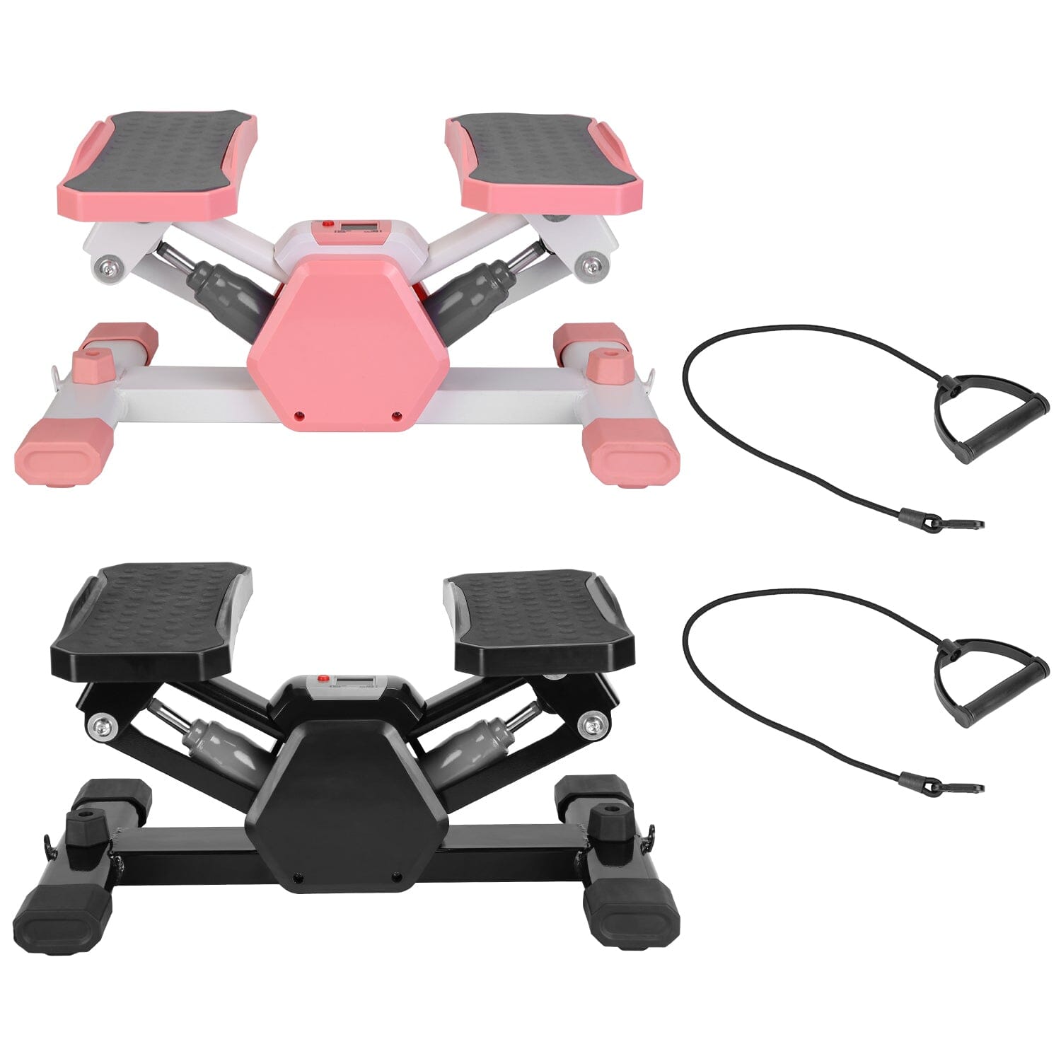 Mini Stepper Stair Stepper with Resistance Bands Quiet Workout with Digital Timer Official Site Cheap Online