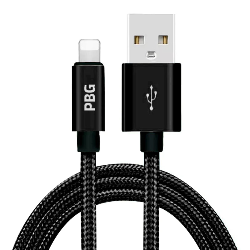 PBG XL 10Ft. Lightning Cable's Nylon Woven Protection Pick A Best For Sale