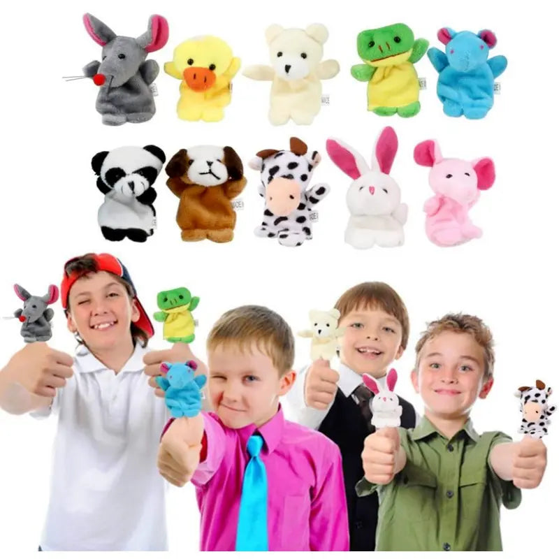 10-Piece Set: Cute Finger Puppets Baby Mini Plush Toys Buy Cheap Inexpensive