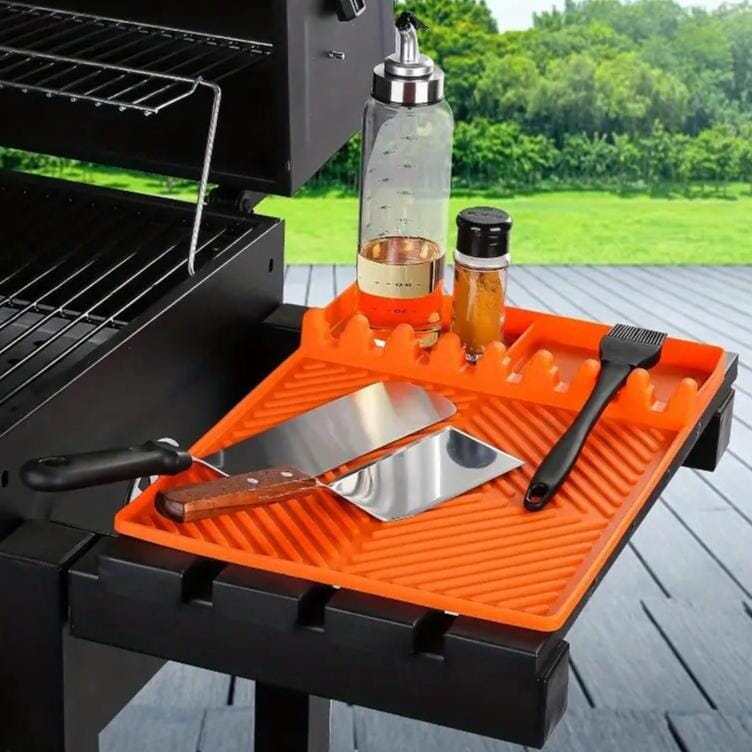 Silicone Grill Mat with Side Shelf Outlet Fashion Style