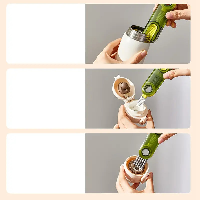 3-Pack: 3-in-1 Tiny Bottle Cup Lid Detail Brush Sale With Credit Card