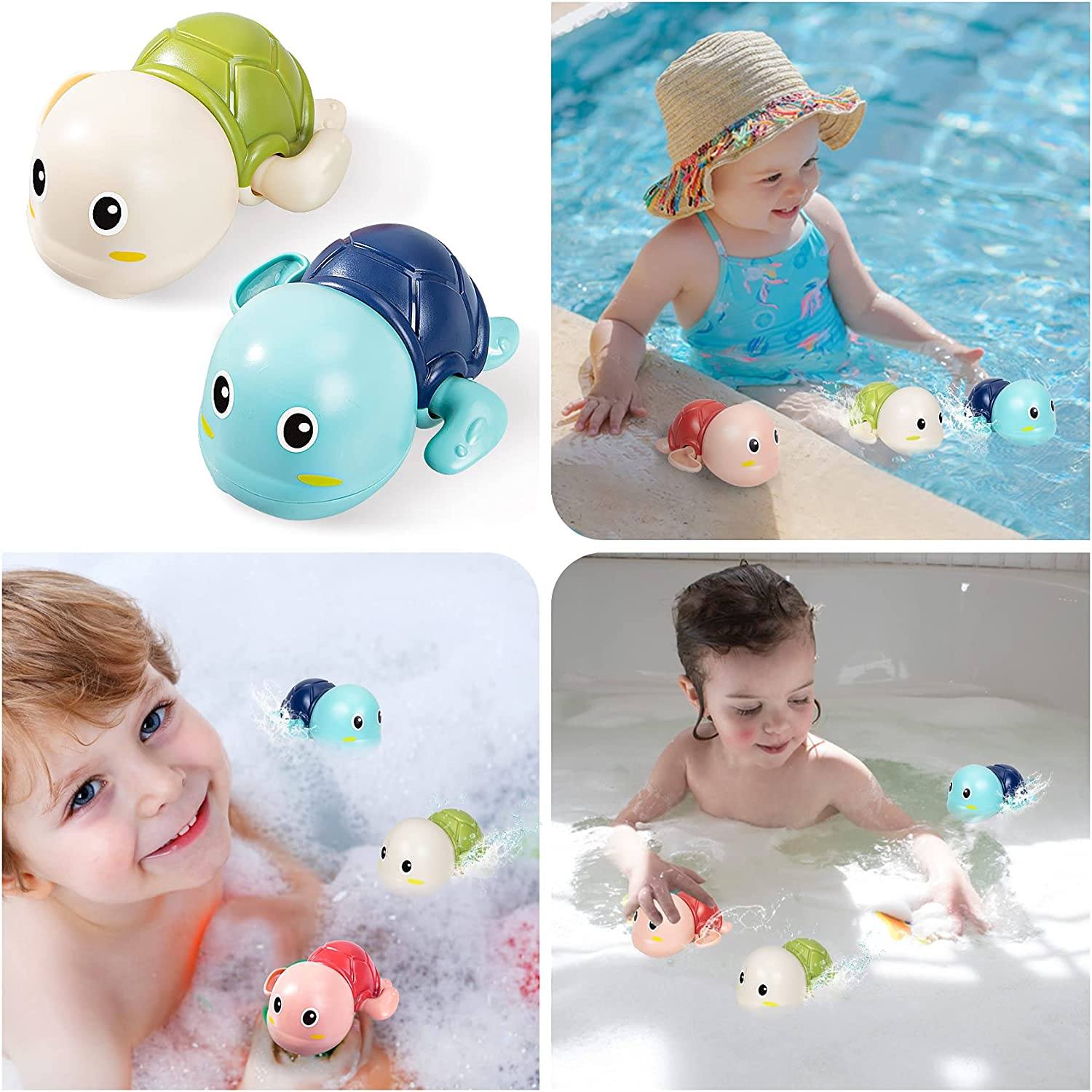 3-Pack: Cute Swimming Turtle Bath Toys Cost Cheap Pice