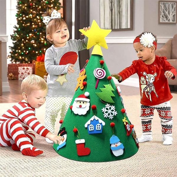 DIY 3D Felt Christmas Tree Upgraded Toddler Christmas Tree Outlet Amazon