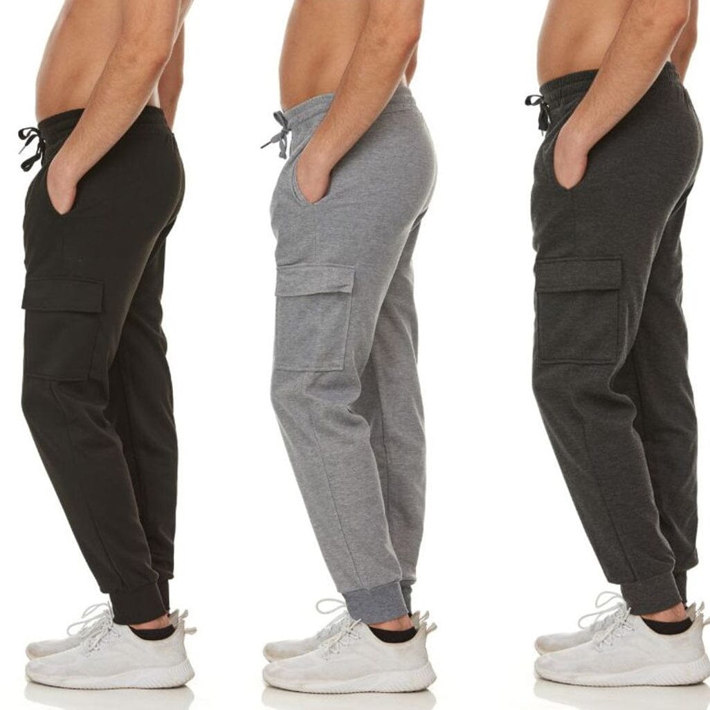 3-Pack: Men's Jogger Pants with Cargo Pockets Clearance Online Amazon