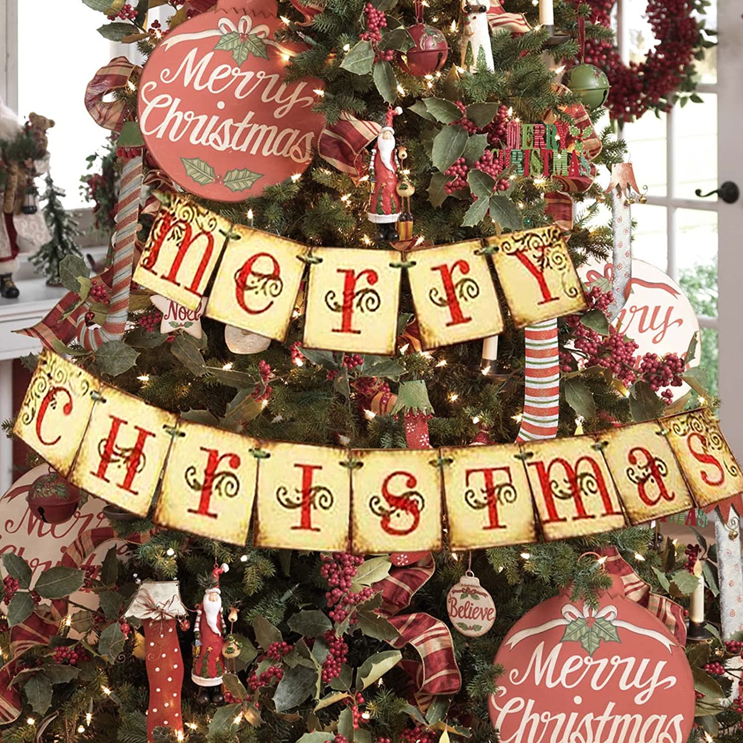 Merry Christmas Banner Home Decor 2025 Newest