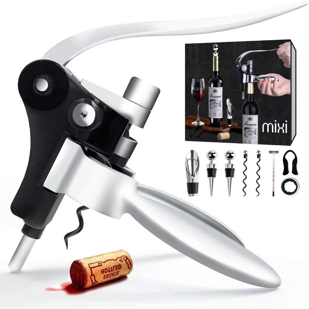 9-Piece Set: Wine Opener Set with Corkscrew, Foil Cutter, Thermometer, Stoppers & More Collections Cheap Online