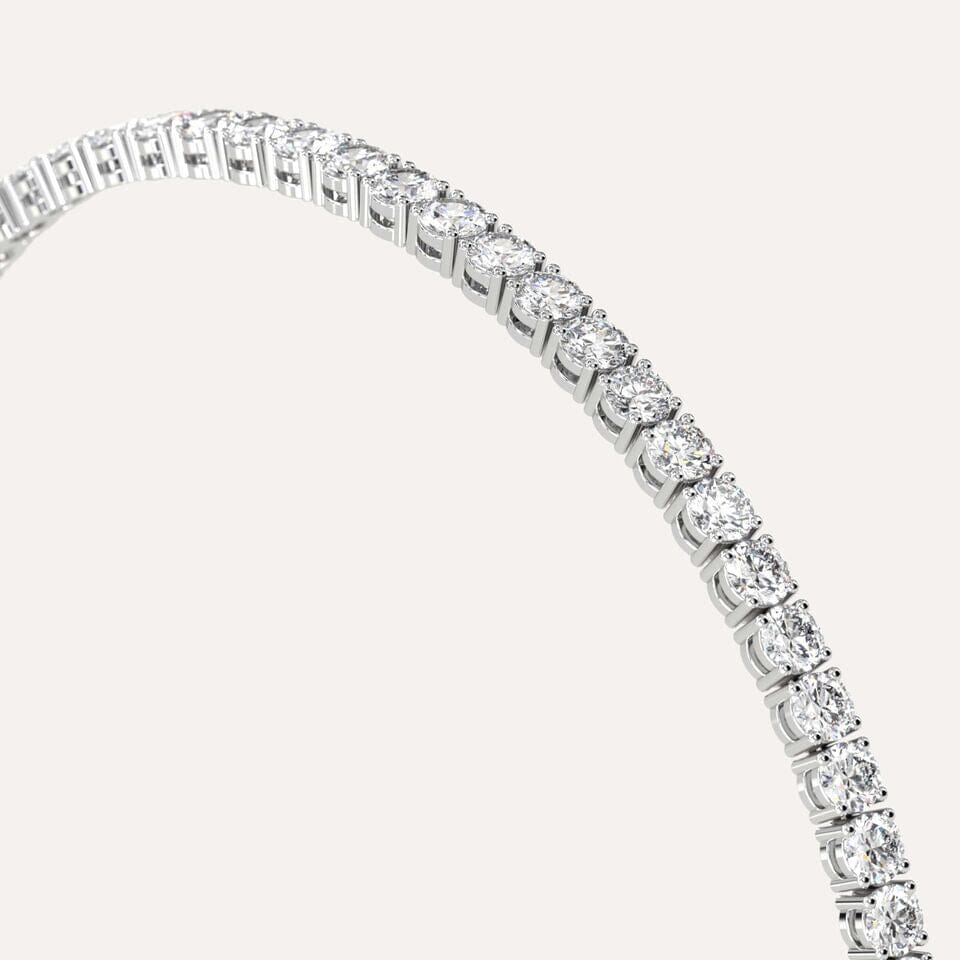 5 Ct Genuine Round-Cut Real Diamond Tennis Bracelet 7 14K White Gold Manchester Great Sale Online