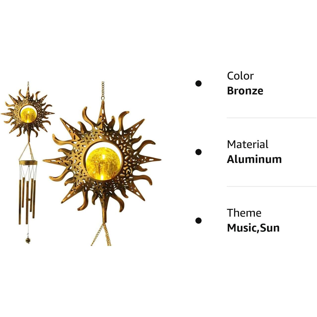 Sun Solar Wind Chimes Best Place For Sale