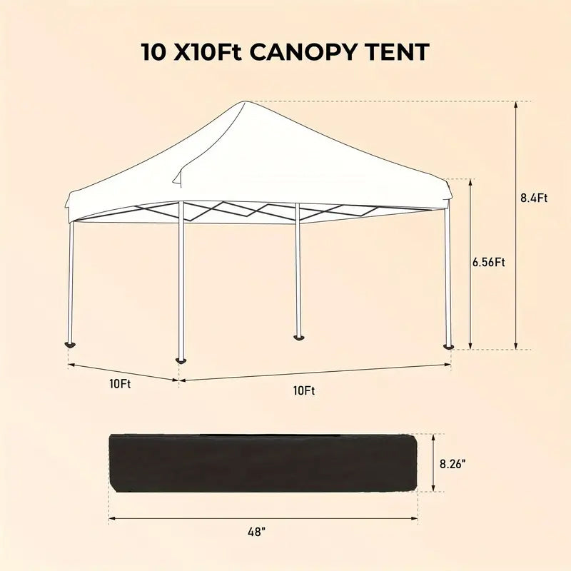 Outdoor 10X10 Ft. Pop Up Gazebo Canopy Tent with Removable Sidewall with Zipper Clearance Clearance