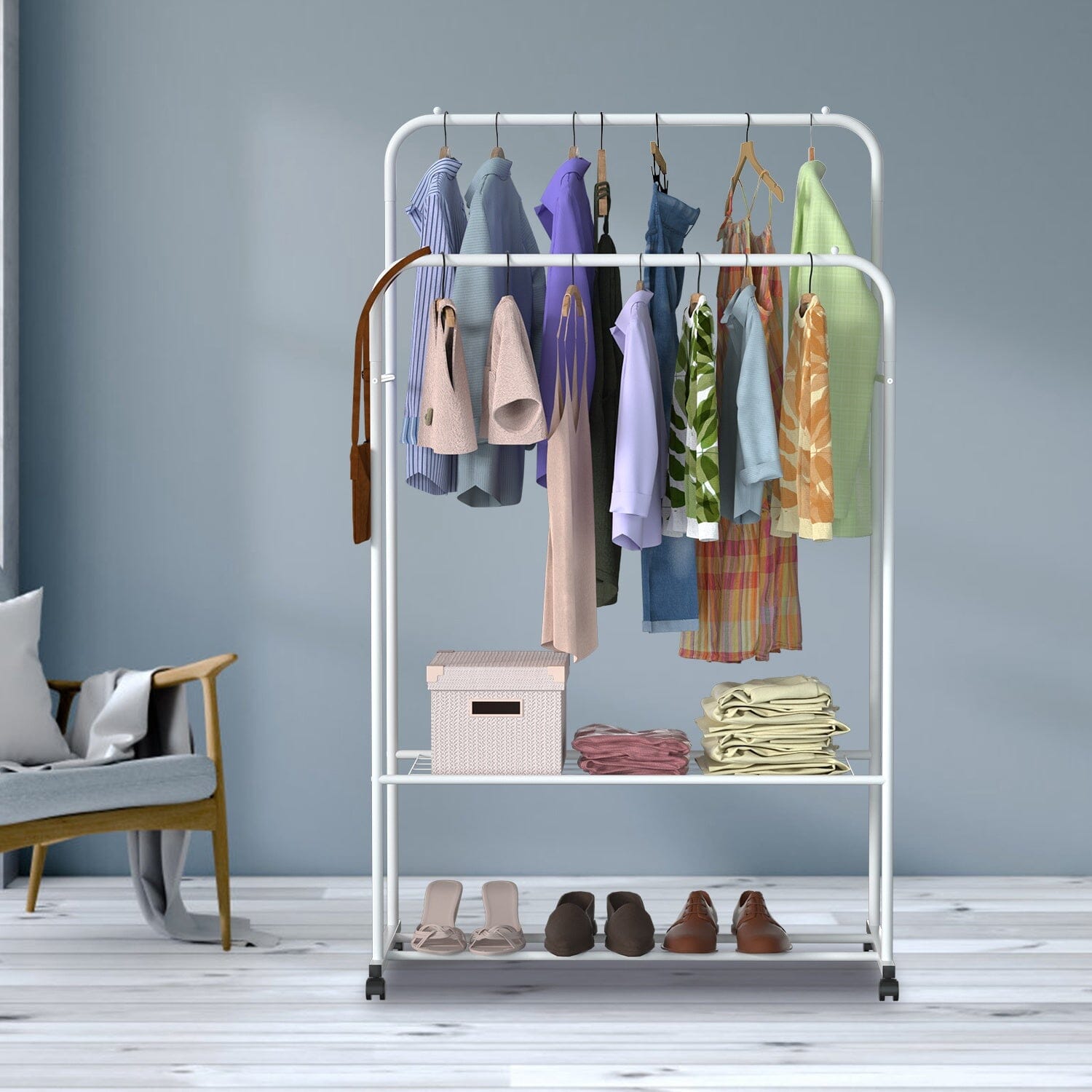 Garment Hanging Rack Clothing Organizer Outlet Manchester Great Sale