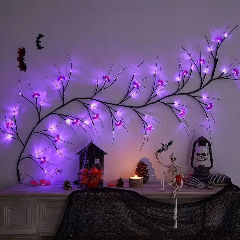 54LED Halloween Bat Decorative Branch String Lights, Wall-mounted Indoor Decorative String Lights Buy Cheap 2025 Unisex