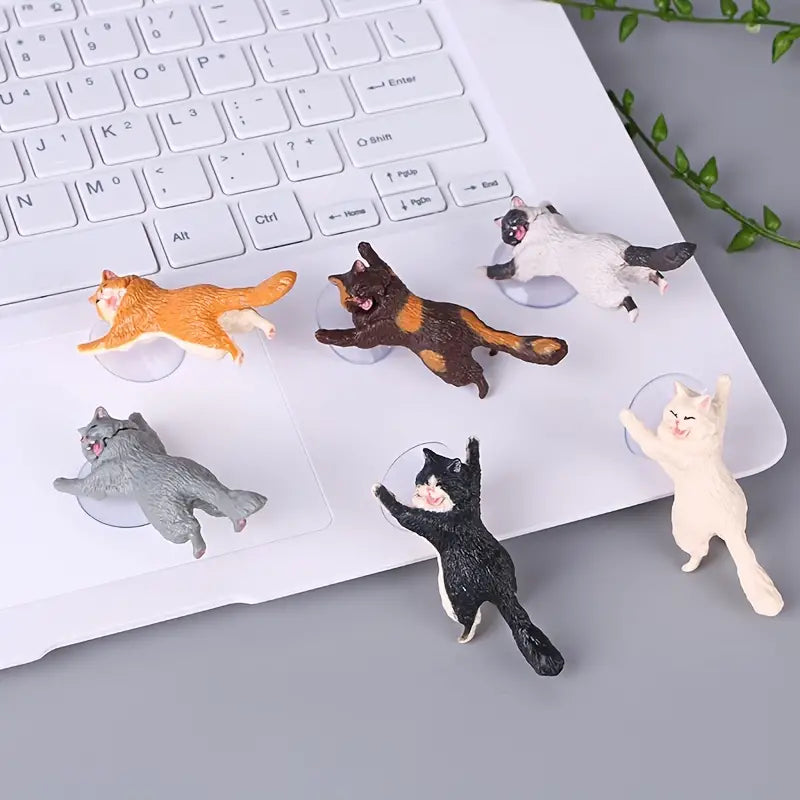 6-Pack: Portable Universal Cute Cat Cell Phone Holder Fashionable Sale Online