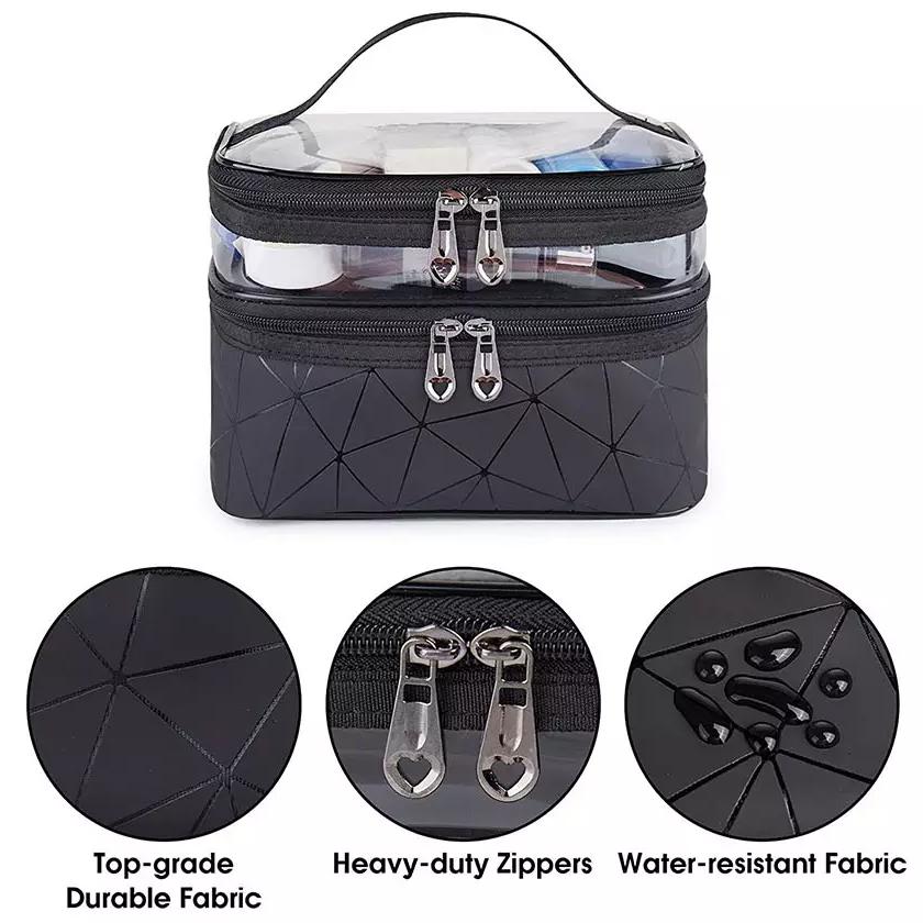 Makeup Bags Double layer Travel Cosmetic Cases Cheap Sale Excellent