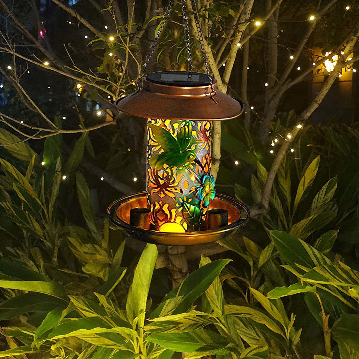 Solar Decorative Hanging Bird Feeder Lantern Brand New Unisex Cheap Online